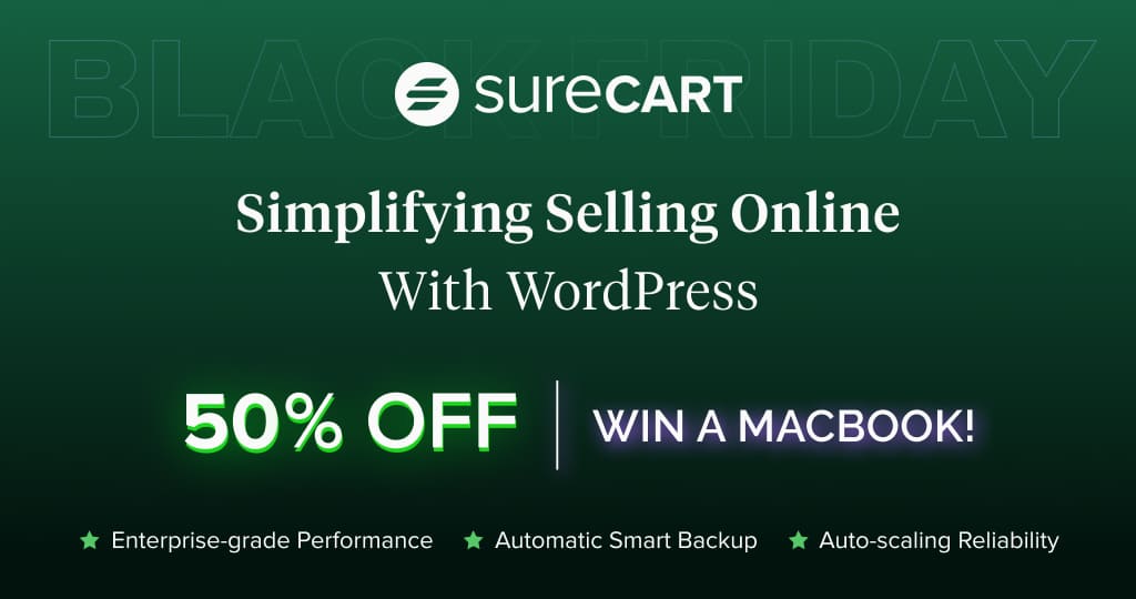 SureCart Black Friday Sale